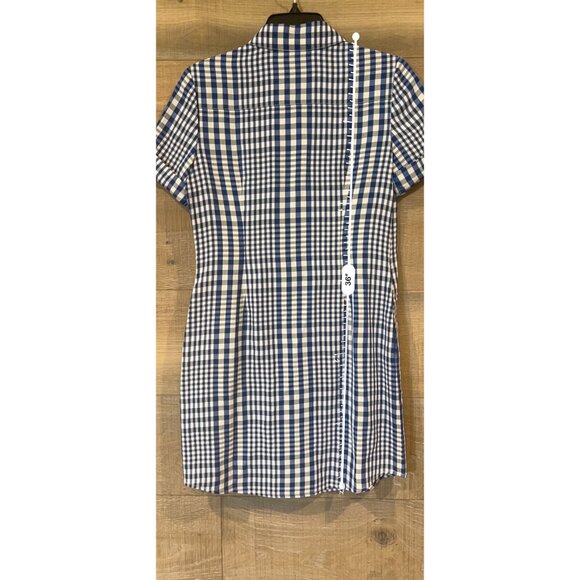 NEW THEORY Plaid Mini Shirt Dress SIZE 2 - Picture 7 of 10